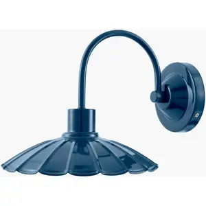 Aqua Blue Rustic Wall Sconce for hallway or bedroom lighting