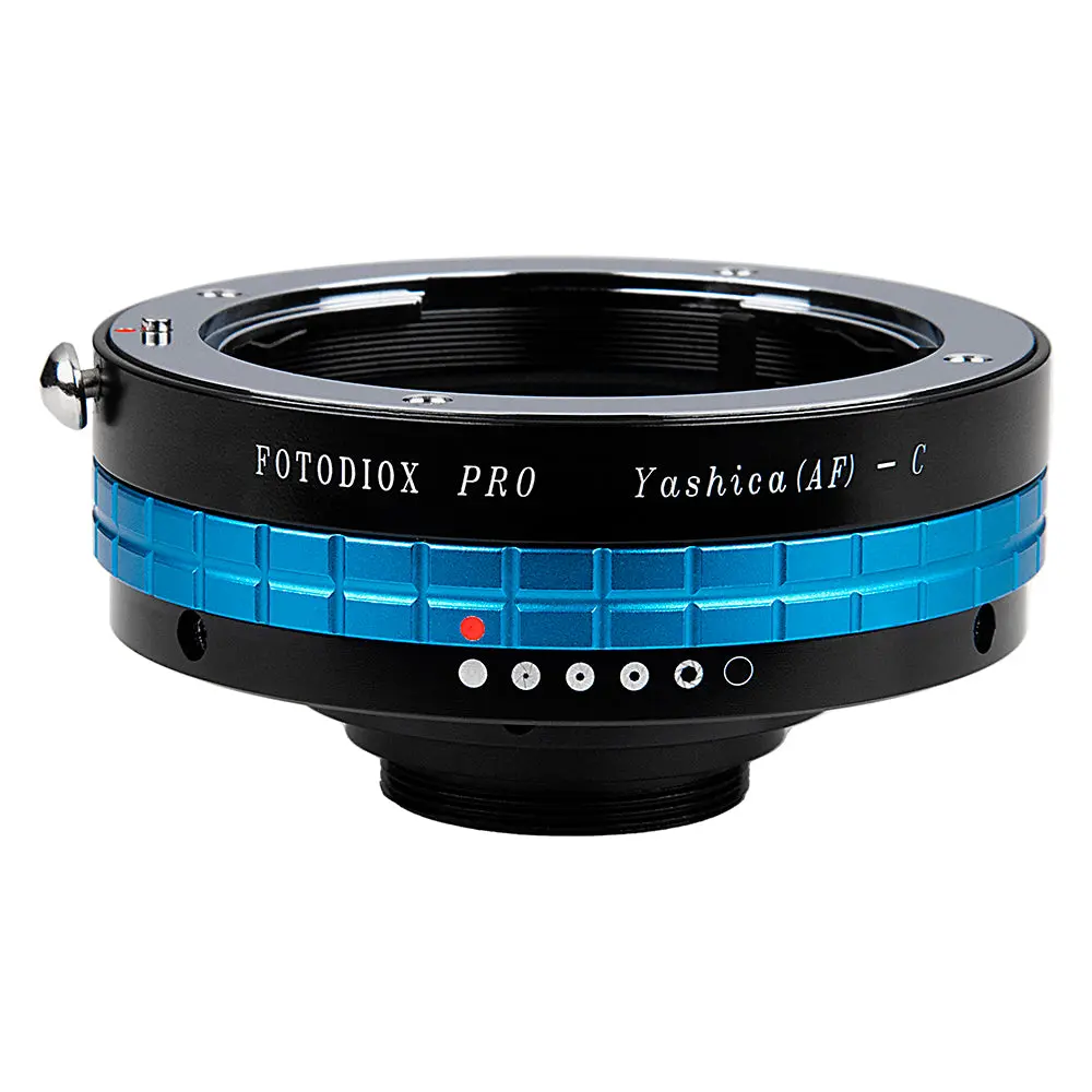 Fotodiox Pro Metal DSLR Lens Adapter for Photographers & Videographers - Vintage Yashica 230 AF to 1" Screw (C-Mount) Digital Cine/CCTV Cameras, 2-Year Warranty, Manual Aperture Dial, Solid Connection, No Play Fit, Vintage Workhorse Lenses Compatible