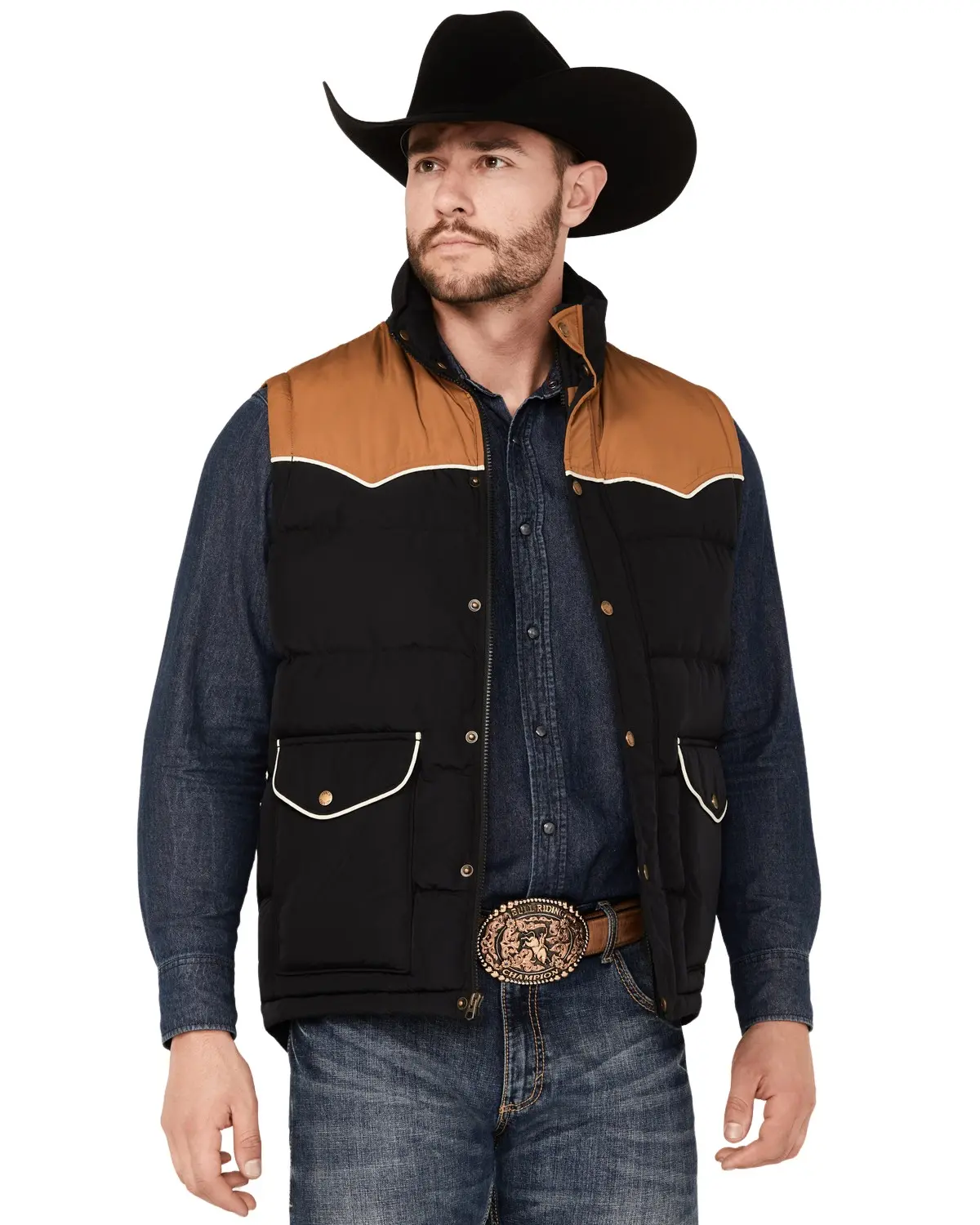 Cinch Men's Men'S Southwestern Print Lining Quilted Vest - Mwv1578002