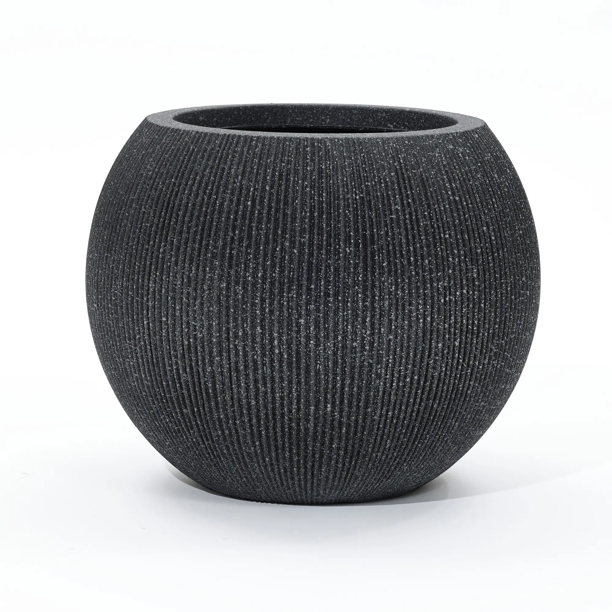 Ibiza sphere indoor/outdoor planter, black Ibiza sphere indoor/outdoor planter, black