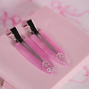 Pink Bow Hair Clips - Fashion Hair Pins for Women large