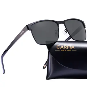CARFIA Metal Mens Sunglasses Polarized UV400 Protection for Driving Fishing Hiking Golf Everyday Use