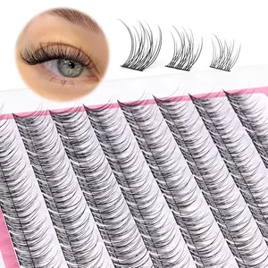 CC-Curly 9-11MM Mixed Lengths Eyelash Extension Individual 96 Pcs DIY Lash Extension at Home