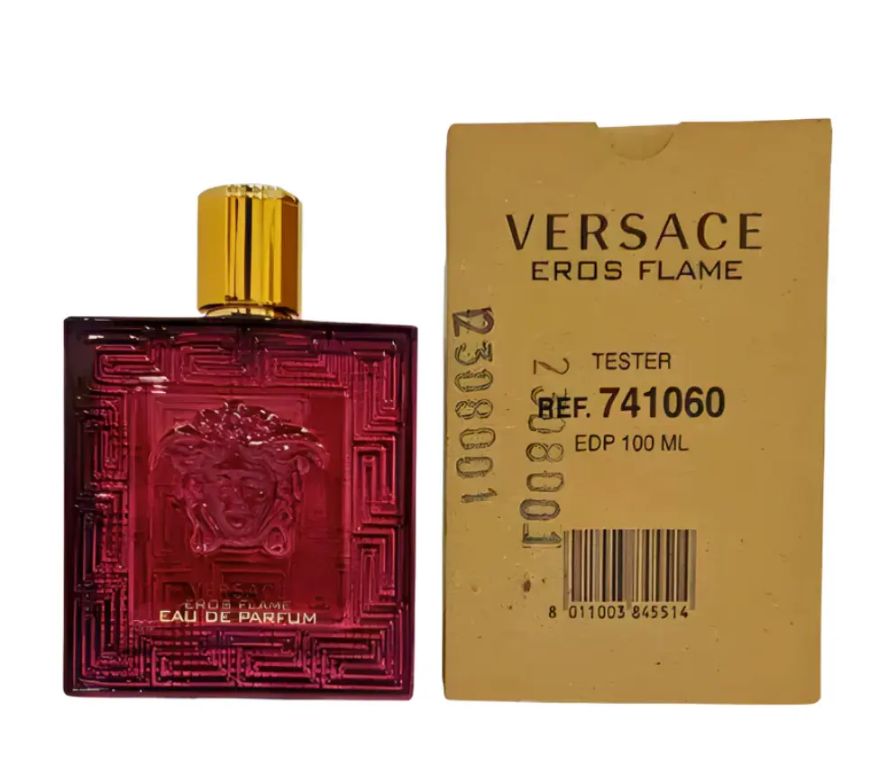 Versace Eros Flame EDP Men's Cologne, 3.4 fl oz  (Tester Box), Spicy, 100Ml, Male Wear