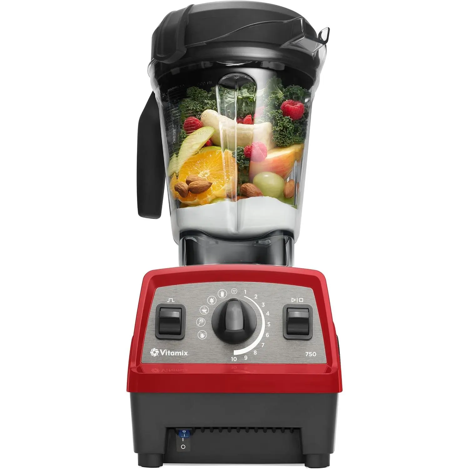 Vitamix Propel Series 750 Blender, 4 Blending Programs, Self-Cleaning, 64 Oz Container, Stainless-Steel Blades, Professional-Grade, Red