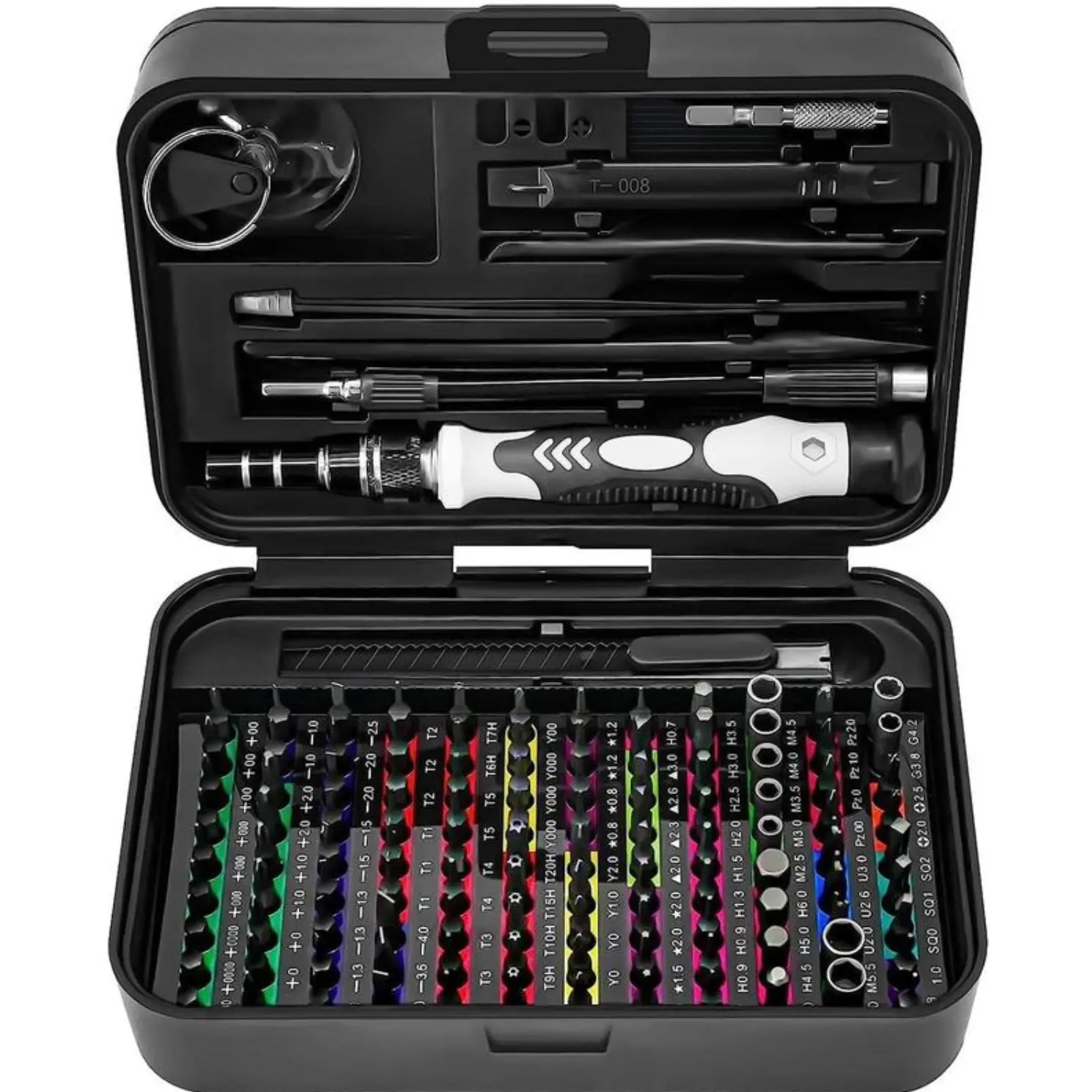 【FathersDayGift】 132 In 1 Precision Screwdriver Hardware Set, Magnetic Screwdriver Tool Set with 108pcs Bits, Multipurpose Screwdriver Tool Kit for Repairing Phone, Heavy Duty Industrial Tools, Precision Ratchet Screwdriver