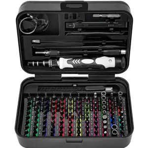 NexTech Tools 132 In 1 Precision Screwdriver Hardware Set, Magnetic Screwdriver Tool Set with 108pcs Bits, Multipurpose Screwdriver Tool Kit for Repairing Phone, Heavy Duty Industrial Tools, Precision Ratchet Screwdriver