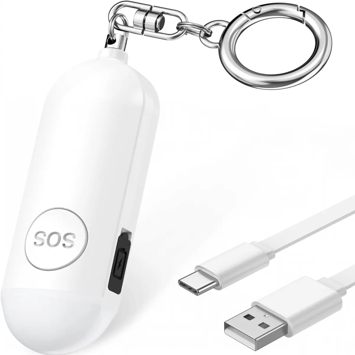 Personal Safety Alarm for Women, 130dB Self Defense Keychain Alarm with SOS Strobe Light, Personal Alarm Loud Siren Safety Keychain for Girls Kids Elderly
