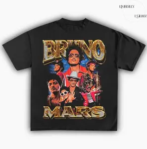 Youth & Adult Bruno Bootleg Style Tee, Mars 2026 New Album Tshirt, The Romantic Tour Merch, Unisex Y2K Cotton Tee