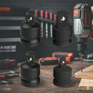 Industrial-Grade Pneumatic Socket Adapter Set: 1/4", 3/8", 1/2" Quick-Change. High-Torque, Non-Slip, Impact Resistant. Chrome Plated, Rustproof & durable. Ideal for Auto Repairs, Power Tools, Maintenance & Conversions.