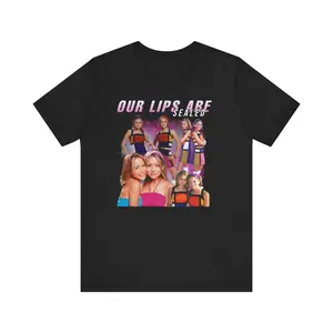 Mary-Kate And Ashley Olsen Our Lips Are Sealed Movie Shirt Unisex Jersey Short Sleeve Tee