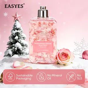 【EASYES】 Damascus Rose Petal Fragrance Body Wash - Large Capacity Extremely Fragrant and Long-lasting Scent