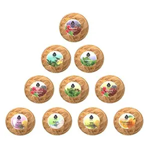 PURSONIC  Natural & Organic Handmade Bath Bomb Gift Set Pack of 10