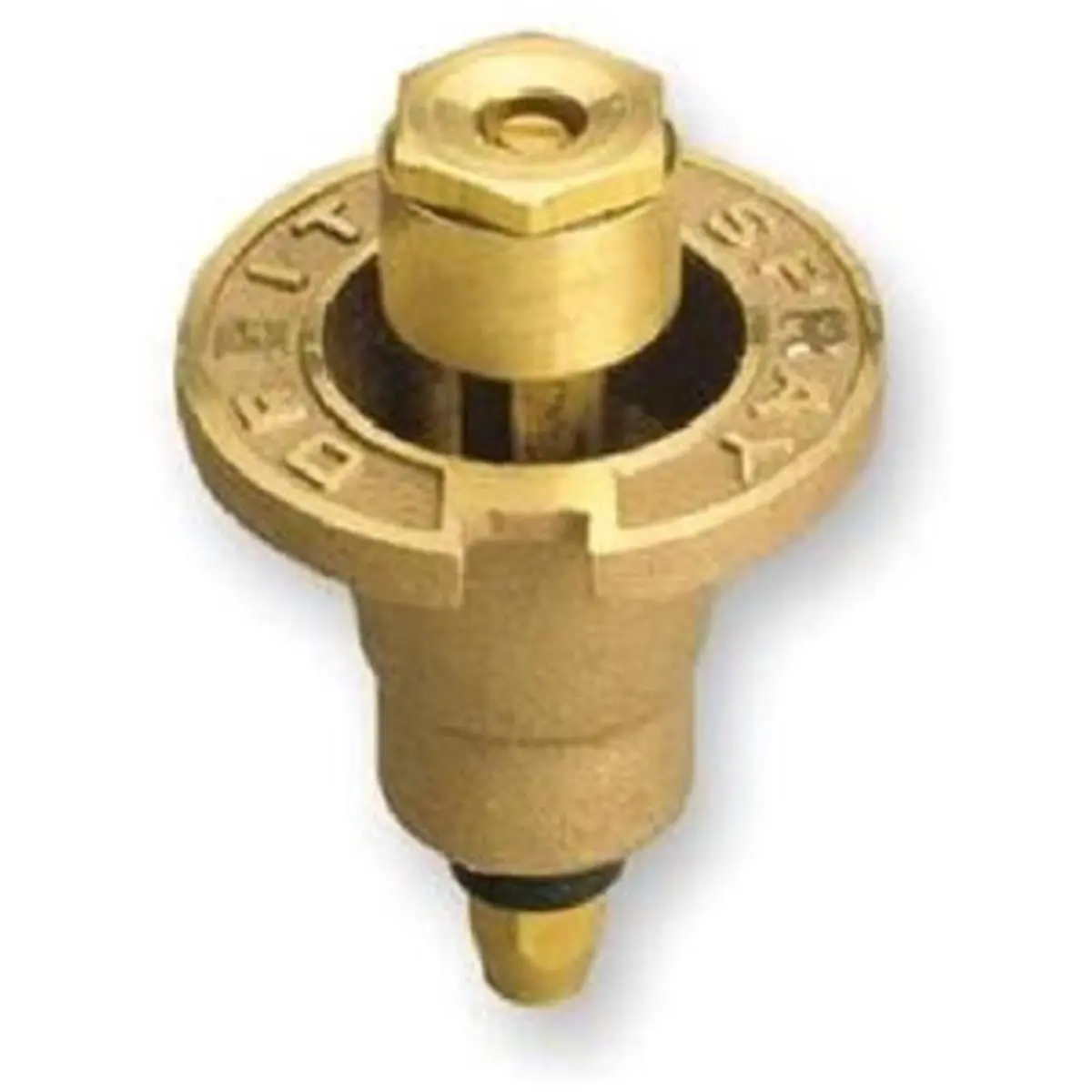 212 MAIN Orbit 54072 Solid Brass Pop-Up Sprinkler Head, 0.25 Pattern Garden Hose Nozzle with 1.75 in. Rise, Replaces Major Brands, Rises 1.75", 1.75 X 1.75 X 3 In