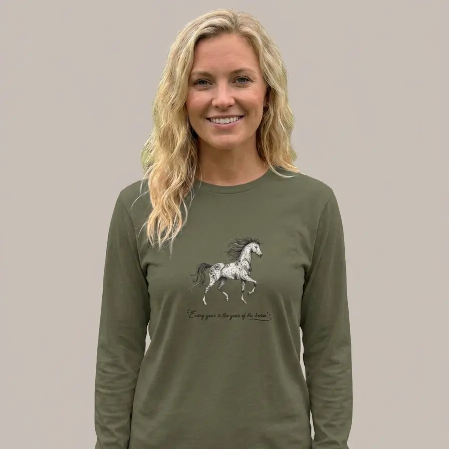"Every year is the year of the horse" Long Sleeve Tee