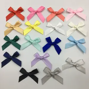 100Pcs Ribbon Bows Small Size Satin Ribbon Bow Flower DIY Handwork Appliques Clothing Accessories Party Decoration Bows
