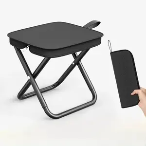 Outdoor handbag folding chair, lounge chair, portable pocket folding table and chairs, car pony, camping fishing stool, outdoor camping, outdoor fishing, outdoor picnic, ride waiting, Lightweight foldable stool