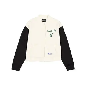 Women's New Era 2025-26 City Edition The East Milwaukee Bucks Bomber Jacket