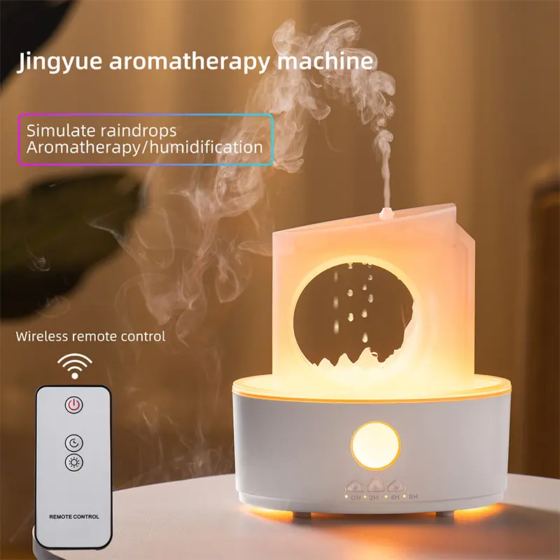 Jingyue Water Drop Desktop Aroma Diffuser Humidifier - Household Large Fog Model with Essential Oil Compatibility, Night Light, Remote Control for Home Aromatherapy, Fragrance Aroma Humidifier, Aroma Diffuser Humidifiers