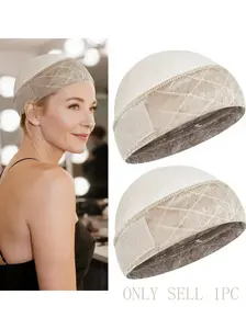 2-In-1 Wig Grip Cap, Lightweight Soft Material, Fits Hijab Hats, Ideal for Hair Thinning Sensitive Scalps, Breathable Fabric