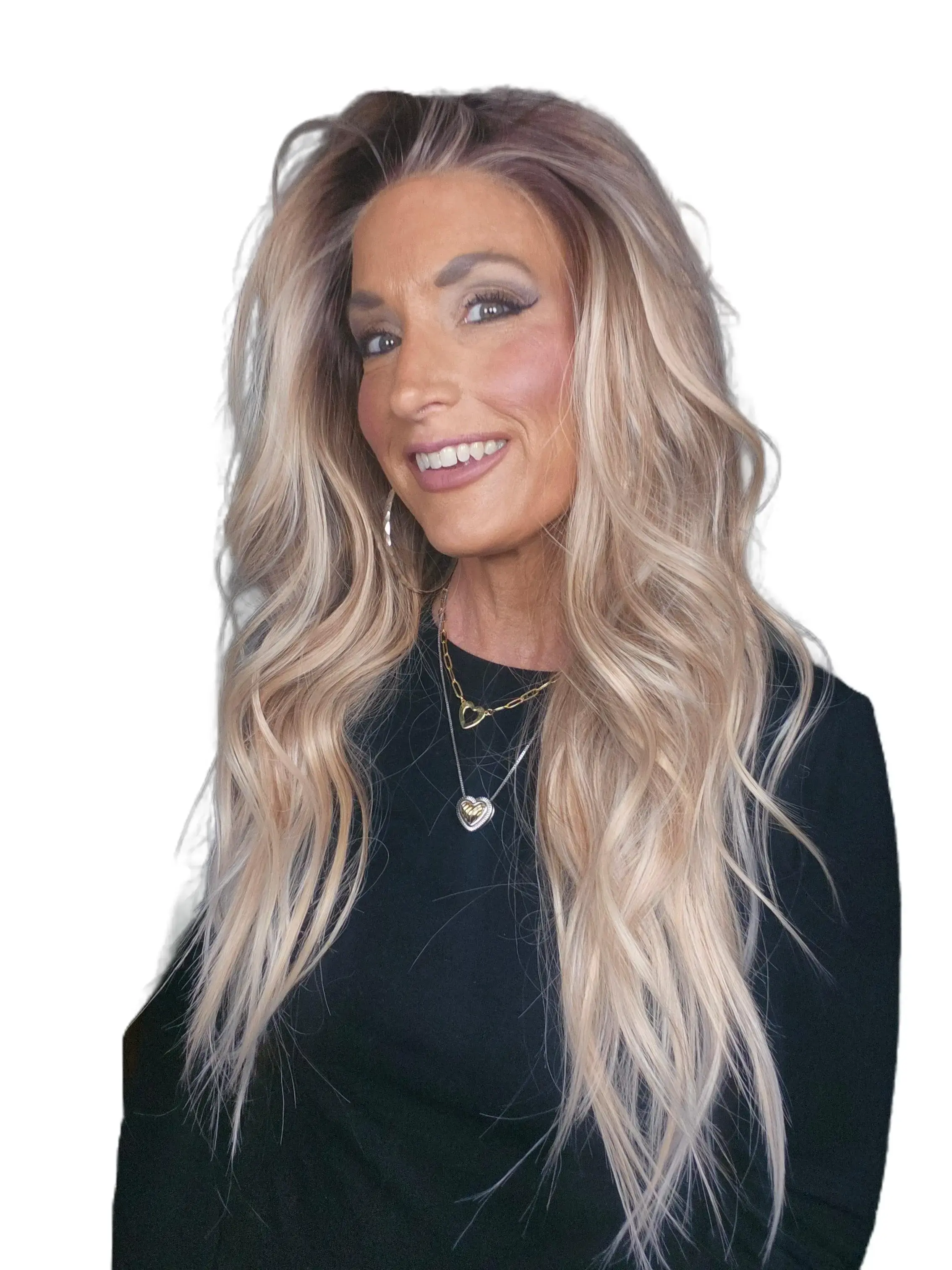 CARKIRA California Blondicot Elegant Fit Glueless Synthetic Lace Front Wig, 24-26in 13x4 Lace Front, Medium Cap, Elegant Wig, Fit Wig