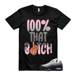 Air Max 95 Pink Foam Black White OG Big Bubble T Shirt Match 100