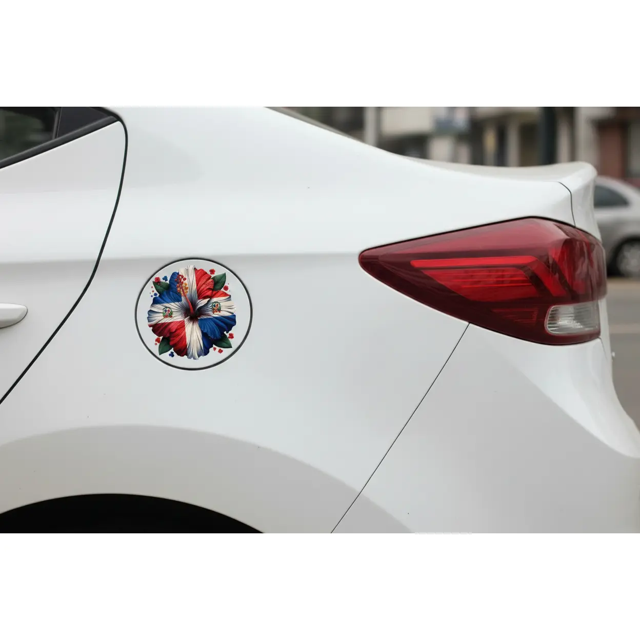 Dominican Hibiscus - UVDTF Decal for cups/hard surfaces sticker