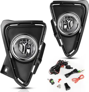 YITAMOTOR Fog Lights Compatible with 2016-2018 RAV4 Fog Light Replacement,with 12V 55W H11 Bulbs,Wiring Harness and Switch