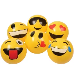 Inflatable Emoji Balls, Kiddie Inflatable Play Equipment for Birthday, Beach, Sports Activities