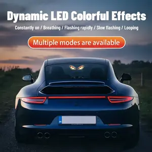Car Rear Window LED Display Panel, Dynamic Animated Light for Eye-Catching Auto Decor