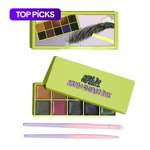 Eyebrow Powder Palette, 1 Count 10 Color Eyebrow Powder Palette, Long Lasting Eye Brow Makeup Palette, Eye Brow Makeup Tool for Women