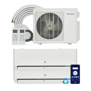 24 SEER2 18000 BTU Dual Zone Mini Split AC Heat Pump, 12K+12K for 2 Rooms, Smart WiFi App, Eco R454B, Cools & Heats 1000 Sq.Ft, Ductless HVAC System with 16ft Pre-Charged Installation Kit