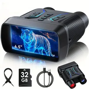 4.5IN/3.2IN HD Night Vision Scope with 8x Zoom, Infrared Adjustment, High Resolution Display, Ideal for Outdoor Activities & Camping Gifts, Night Vision Monocular