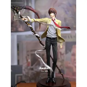 26cm Death Note Anime Yagami Light Action Figure Statue Figurines Pvc Collection sculpture Model Toy Boy Christmas Gift ornament