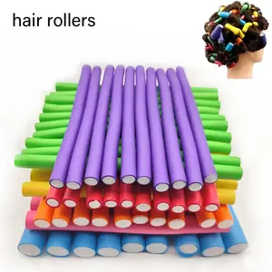 Hair Rollers 10pcs Flexible Hair Soft Foam Bendy Twist  No Heat Styling Tools for Women Girls Portable Convenient heatless curls rods curling iron flexi rods curls heatless curls rods Beginner-Friendly Item Haircare
