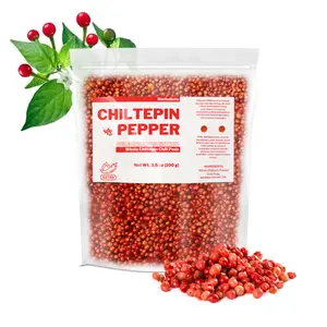 Chile Chiltepin de Sonora 100g Frescos de Temporada Para El Aguachile - Dried Chiltepin Peppers (Chile Tepin) – 3.5oz Bag - Great For Seafood, Sauces, Stews, Salsa, Meats | Para Mariscos y Varios Platillos Mexicanos - Very Hot with a Smoky Flavor.