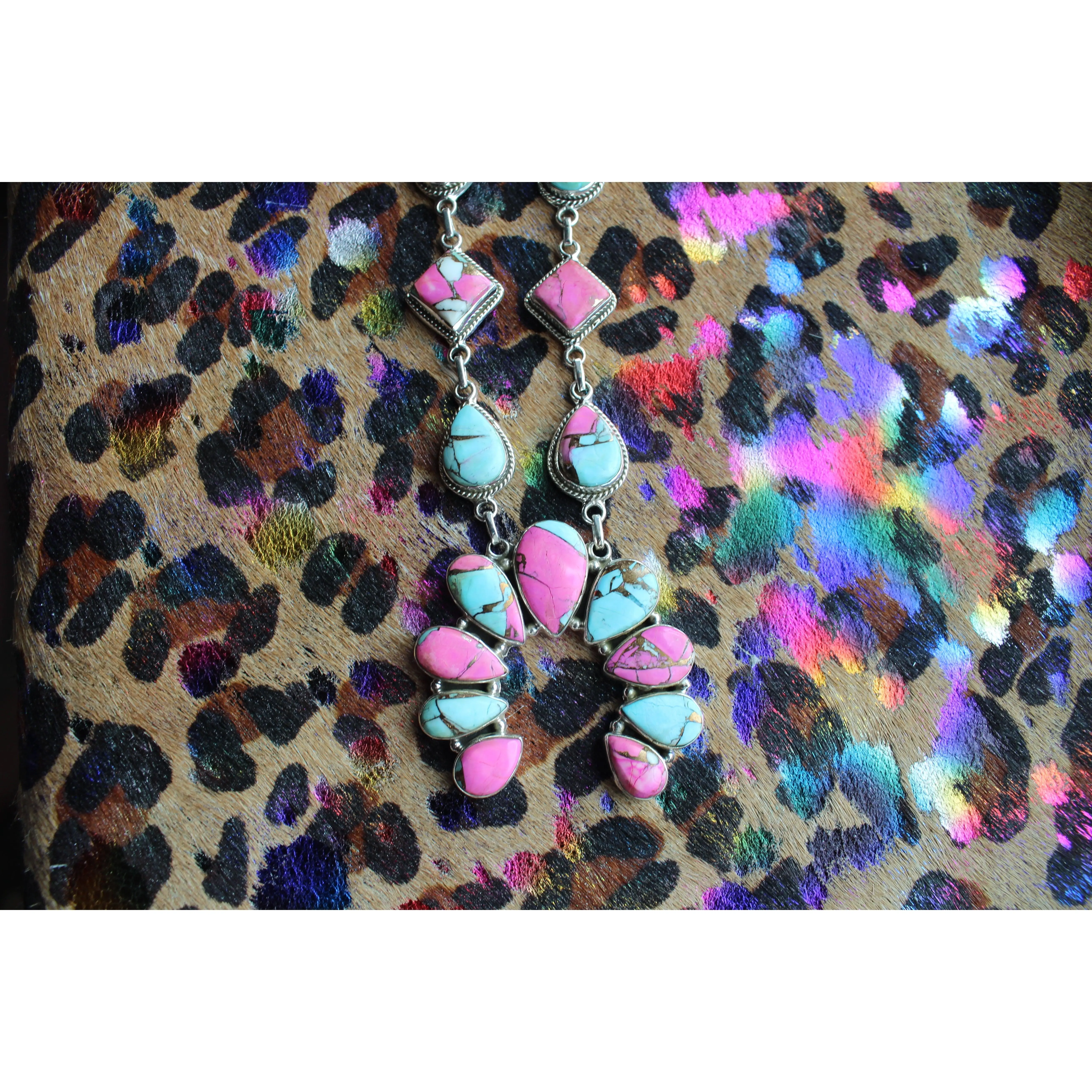 Cotton Candy Naja Necklace