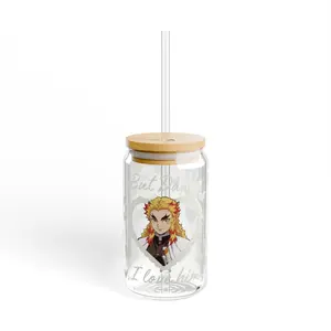 But Daddy I love him Rengoku Cup, Demon Slayer Cup, But daddy I love him, For her Cup, Anime Cup, Sipper Glass, 16oz Bamboo Classic