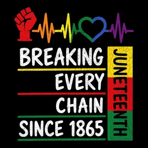Juneteenth-Inspired DTF Transfer for Sports Coaches' & Referees' T-Shirts, Tote Bags, and Uniform Apparel