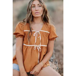 Winny Top in Camel