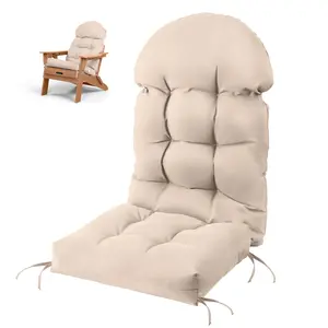 FUNBERRY Adirondack Chair Cushions, Outdoor Chair Cushions, Improved Comfy Patio Chair Cushions, Rocking Chair Cushion, Cushions for Adirondack Chairs, High Back Patio Chair Cushions