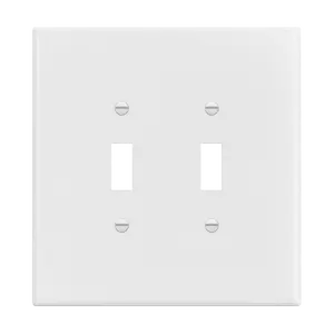 Enerlites Toggle Switch Two-Gang Wall Plate, Over-Size Enerlites Toggle Switch Two-Gang Wall Plate, Over-Size