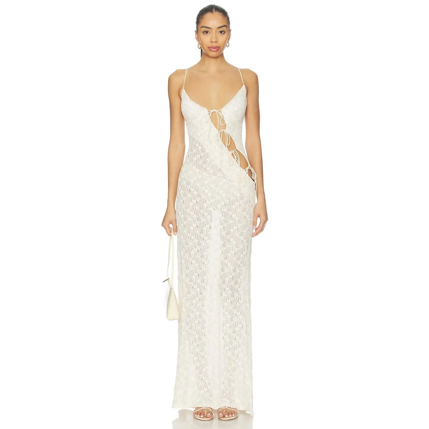LIONESS About A Girl Maxi Dress in Cream