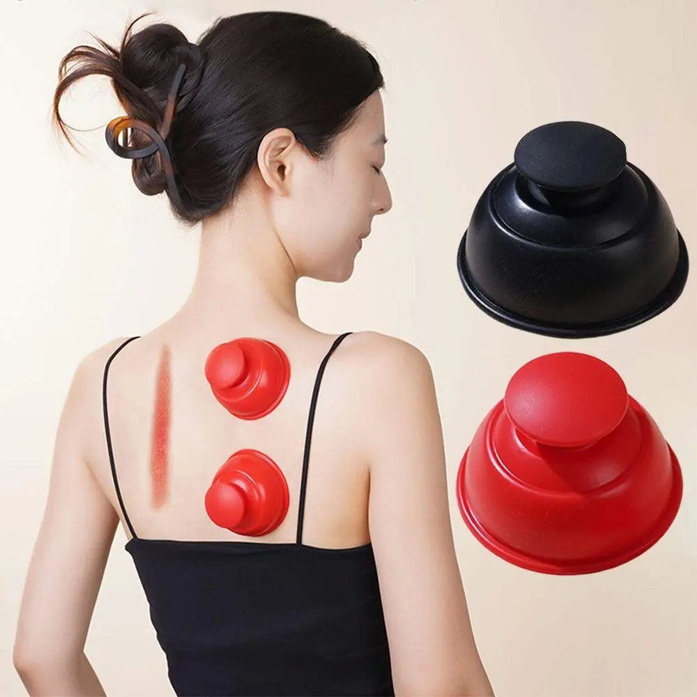 Durable Silicone Vacuum Cupping Press Type Anti Cellulite Silicone Cupper Scraping Massage Body Cups