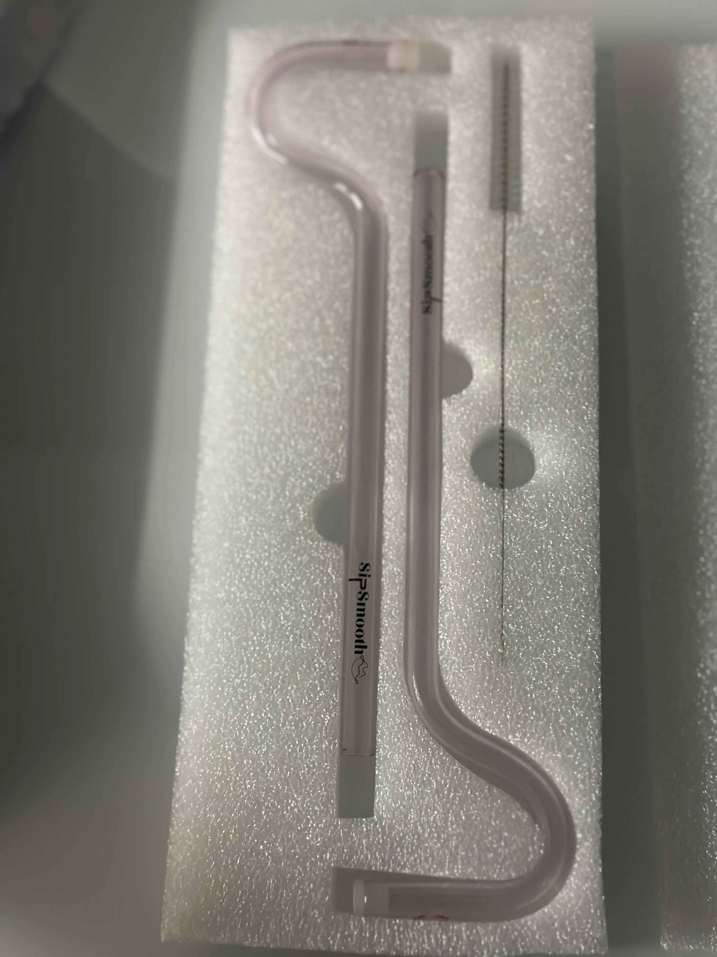 Anti-Wrinkle Glass Drinking Straws - Set of 2
