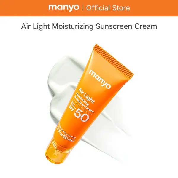 [manyo] Airlight Moisturizing Sunscreen - Lightweight Hydrating Korean Sunscreen, No White Cast, Zero Cast, Makeup Prep Sun Protection