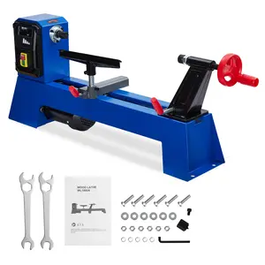 Versatile Benchtop Wood Lathe Machine 12"x20" & 14"x40" – 400W 1/2 HP with 4-Speed Settings 890-2980 RPM, Compact Power Lathe for Woodturning, Sanding, Polishing – Ideal Versatile Benchtop Wood Lathe Machine for DIY, Professionals, Artists
