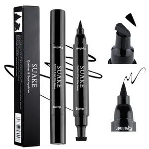 Dual-End Design Waterproof Eyeliner, 1 Count Long Lasting Eyeliner, Quick Drying Liquid Eyeliner Pen, Professional Daily Makeup Accessories