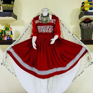 Anardana velvet traditional Afghani outfit Clothing