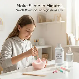 Magical Liquid Slime Activator Solution, Updated Formula for Double Slime Output, Safe and Washable, Nontoxic, Perfect for DIY Slime Making